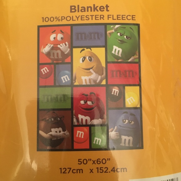 BUNDLE of M&M Fleece Blanket and Tote Bag NEW - Picture 4 of 4